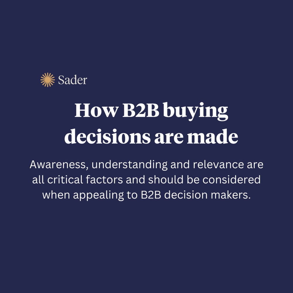 How B2B Buying Decisions Are Made | Jen Bishop Consulting best lead generation agency in London UK